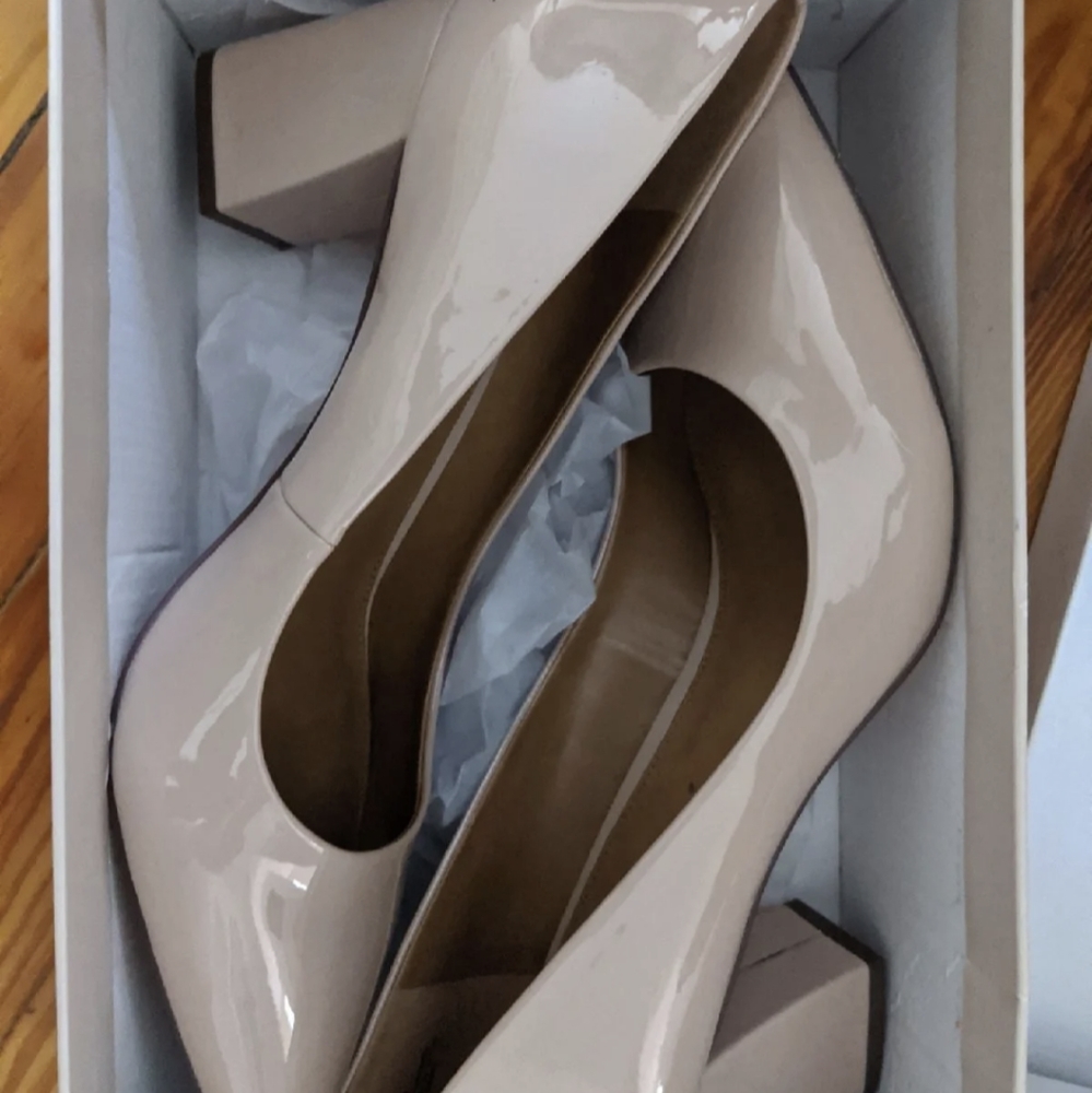 14th & Union Women's Beige Dress Pumps, Sz 10